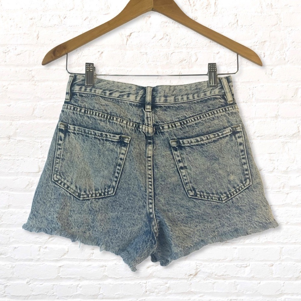 🎁 3 for $30 PacSun Acid Wash Ultra High Waisted Vintage Denim Shorts Size 26 - Picture 4 of 10